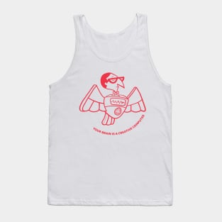 Dexters Laboratory - Professor Hawk illustration Tank Top